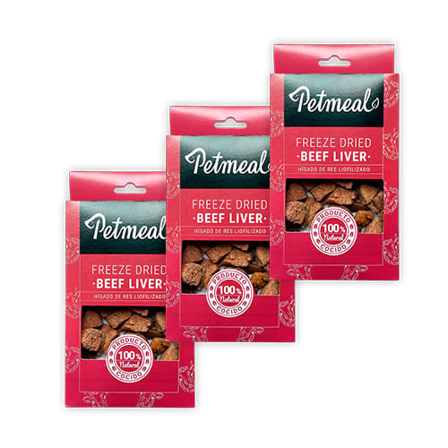 Petmeal Natural Snacks Beef Liver Laika Mascotas