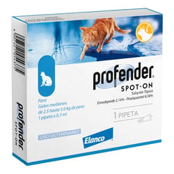 Profender - Antiparasitario Externo Gatos de 2.5 A 5 Kg