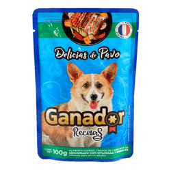 Ganador Recetas - Alimento Húmedo para Perro Adulto Delicias de Pavo