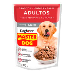 Master Dog - Alimento Húmedo Adulto Trocitos Jugosos Carne