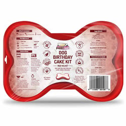Puppy Cake - Kit para Cumpleaños  Sabor de  Red Velvet con molde mediano