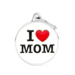 My Family - Placa I Love Mom Charm
