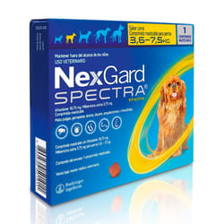 Nexgard Spectra - Antiparasitario Perros de 3.6 A 7.5 Kg