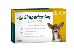 Simparica - Antiparasitario 5 Mg Perros de 1.3 A 2.5 KG