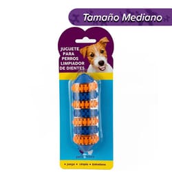 Pets & More - Juguete Limpia Dientes Para Mascota Azul con Naranja