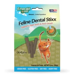 Emerald Pet - Premios Dental Stixx para Gato Adulto Sabor Atún y Calabaza