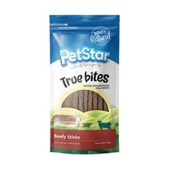 PetStar - True Bites Premios Deshidratados Sabor Res