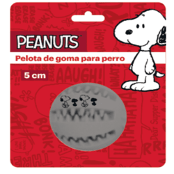 Peanuts - Pelota de goma con ranuras para croquetas 5 cm