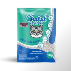 Chatul - Arena para Gatos Premium Aroma Talco Bebé