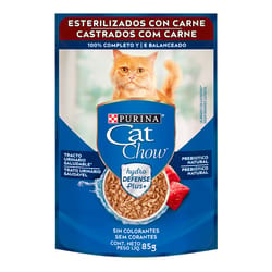 Cat Chow - Alimento Húmedo Gatos Esterilizados Carne