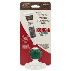 Tropiclean Enticers - Kit Gel Dental con Pelota Kong