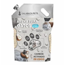 Calabaza Pets - Arena Para Gatos Soluble En Agua Carbón Activado Aroma Coco