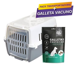 Savic - Pack Transportadora Zephos + Galleta Vacuno