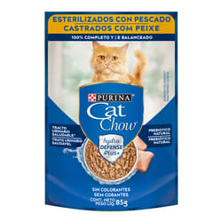 Cat Chow - Alimento Húmedo Gatos Esterilizados Pescado