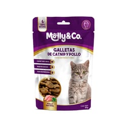 Molly & Co - Snacks Premium Galletas de Catnip y Pollo para Gatos