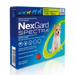 Nexgard Spectra - Antiparasitario Perros de 7.6 A 15 Kg