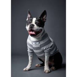 The Striped Dog - Suéter Multicolor Capucha