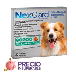NexGard - Perros De 10.1 Hasta 25 Kg