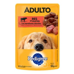 Pedigree - Alimento Húmedo Perro Adulto Carne 24 Sobres x100 g