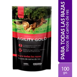 Agility Gold -  Pouch Trozos De Carne De Res Adulto