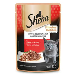 Sheba - Alimento Húmedo Para Gatito Carne Sobre