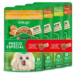 Dog Chow - Alimento Humedo Razas Minis Precio Especial Pack x4