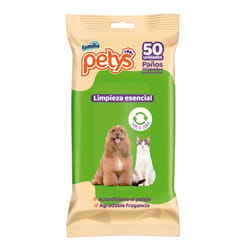 Petys - Pañitos Humedos Limpieza Esencial Para Perro y Gato