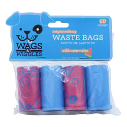 Wags & Wiggles - Bolsas Plásticas Desechos x 60 bolsas