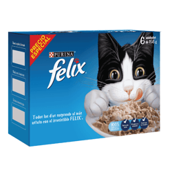Felix - Alimento Húmedo Gato Lata Surtido Precio Especial Pack x6