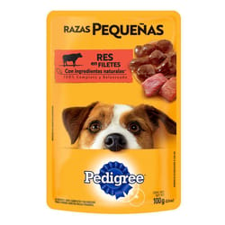 Pedigree - Alimento Húmedo Para Perro Adulto Razas Pequeñas AhorraPack 100 g X 7 Sobres