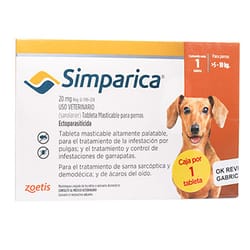 Simparica - Perros De 5,1 Hasta 10 Kg.