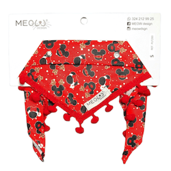 Meow Design® - Pañoleta Mickey Navidad
