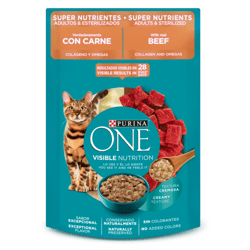 One - Super Nutrientes Gatos Adultos Y Esterilizados Carne