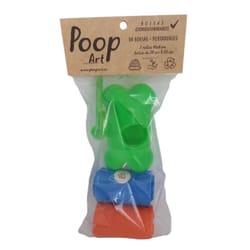 PoopArt - Pack 2 Rollos de Bolsas + Dispensador