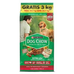 Dog Chow - Salud Visible Adultos Medianos Y Grandes pague 19,7 Lleve 22,7 Kg