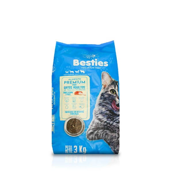 Besties - Alimento Gatos Sabor Carne y Pollo
